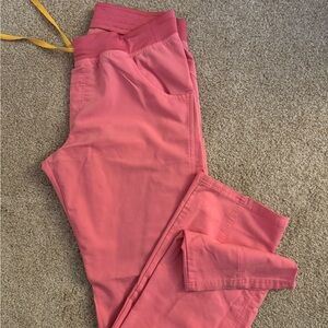 Figs Women's Pants in Coral Kade cargo
